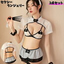 送料無料 セクシーランジェリー 3点セット レディース インナー トップス ブラジャー スカート シースルー 透け感 チャイナ風 かわいい