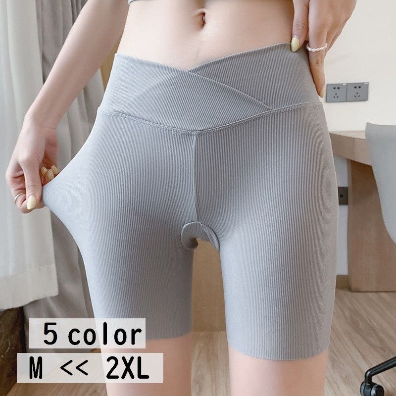 送料無料 ショートガードル レディース インナーパンツ 女性下着 シェイプ 引き締め 無地 透け防止 チラ見え防止 伸縮性 婦人 大きいサイズ シンプル