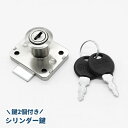 送料無料 引き出し鍵 キャビネット シリンダー錠 鍵2個付き DIY 引き出しロック 扉ロック 家具 デスク 棚 防犯 修理 交換 部品 パーツ ドア 扉 プラ...