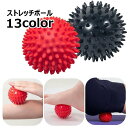 送料無料 ストレッチボール トゲボール ストレッチグッズ 突起 トゲトゲ ボツボツ 刺激 ほぐし リフレッシュ 筋肉ほぐし 転がす 首 足裏 腰 ふくらはぎ 腕 全身 ヨガ リラックス 手のひら 握る