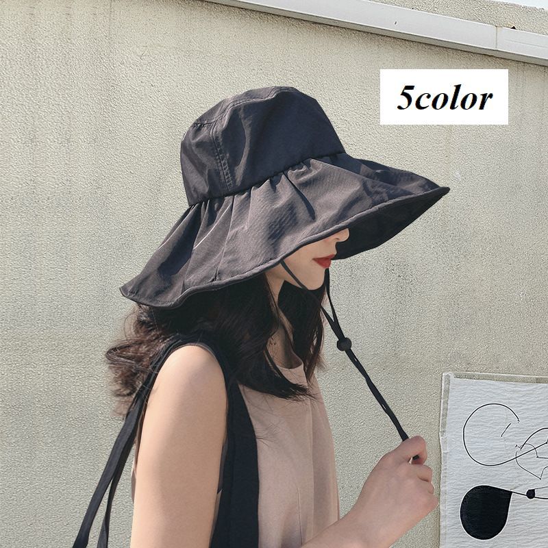 送料無料 帽子 ハット レディース 女性 日よけ 日焼け防止 UV対策 つば広 あご紐付き 女優帽 シンプル 無地 おしゃれ かわいい ファッションアイテム