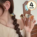 送料無料 コイルポニーフック コイルアップポニー 女性用 ヘアアクセサリー 髪留め 髪飾り スプリングヘアゴム ワイヤーポニー スパイラル ハート 可愛い