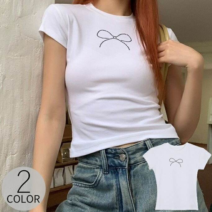 楽天市場】ラインストーン 白（Tシャツ・カットソー｜トップス