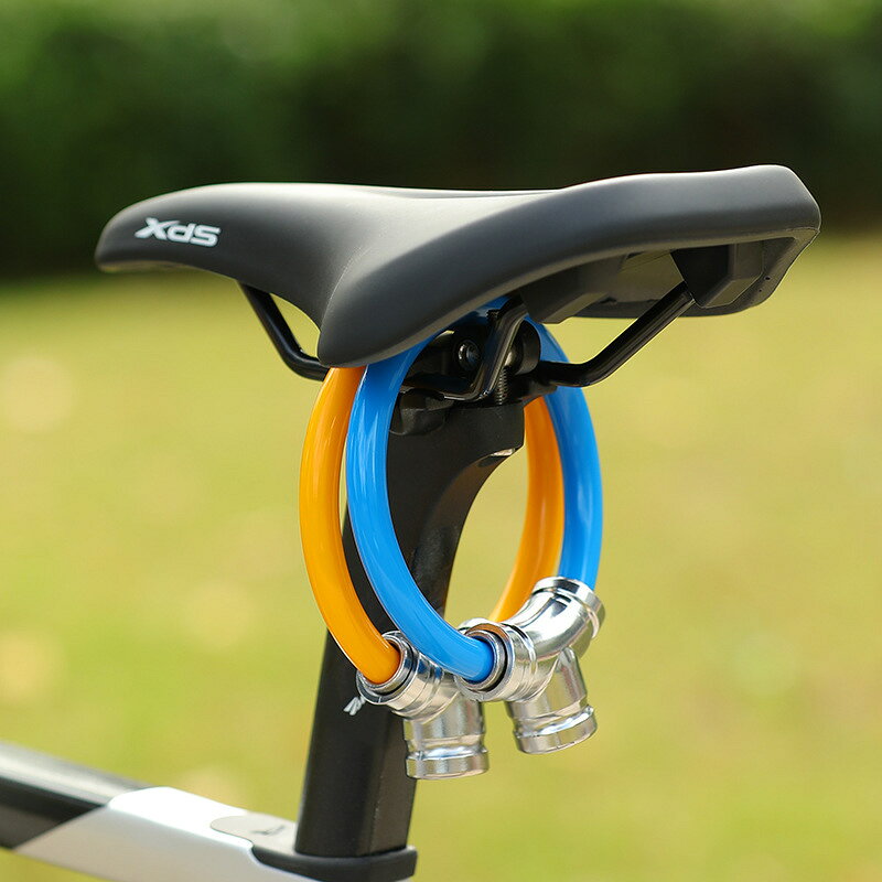 ワイヤーロック 鍵式 キータイプ 自転車用品 ケーブルロック カギ 盗難防止 施錠 防犯 駐輪クロスバイク マウンテンバイク ロ geki-pla-10109103 激安プラネット サンプル画像3