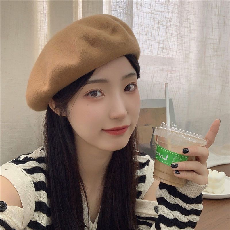 送料無料 ベレー帽 ベレーキャップ 帽子 ぼうし レディース 女性 婦人 無地 単色 定番 ベーシック シンプル おしゃれ かわいい 大人可愛い お出かけ お散歩 デート カジュアル