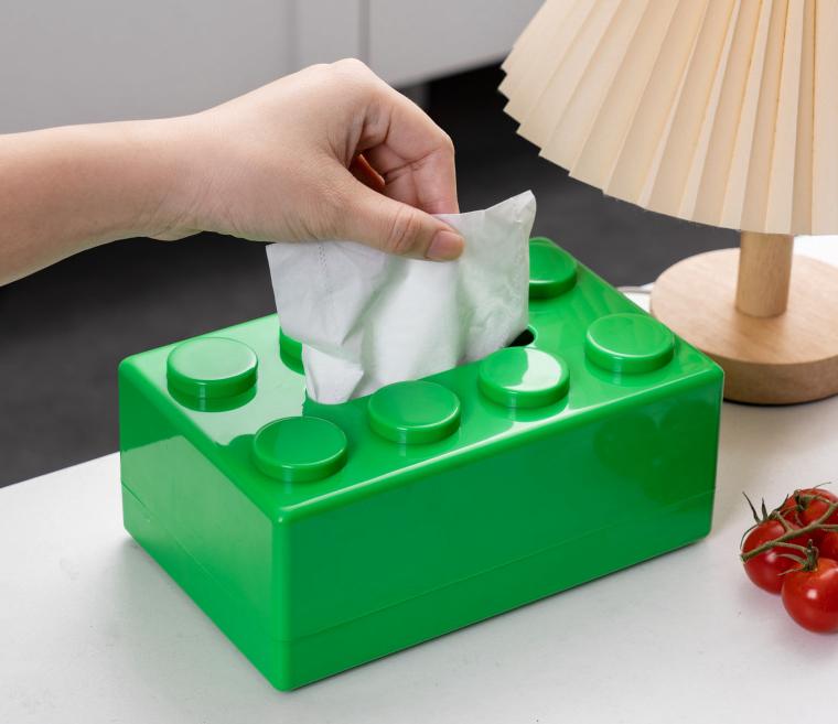 激安プラネットの送料無料 ティッシュケース ティッシュボックス コンパクト 小さめ 置き型 貼り付け インテリア ブロック型 ユニーク 可愛い シンプル おしゃれ｜アングル2