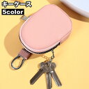 送料無料 キーケース キーホルダー キーポーチ 小銭入れ コインケース メンズ レディース 男女兼用 小型 コンパクト 小さめ マチあり ナスカン チャック ジ...
