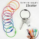 送料無料 ワイヤーキーホルダー ワイヤーキーリング キーチェーン キーリング ネジ式 ステンレス アクセサリーパーツ 金具 金属パーツ 推し活 推しカラー ハンドメイド DIY カラーバリエーション豊富