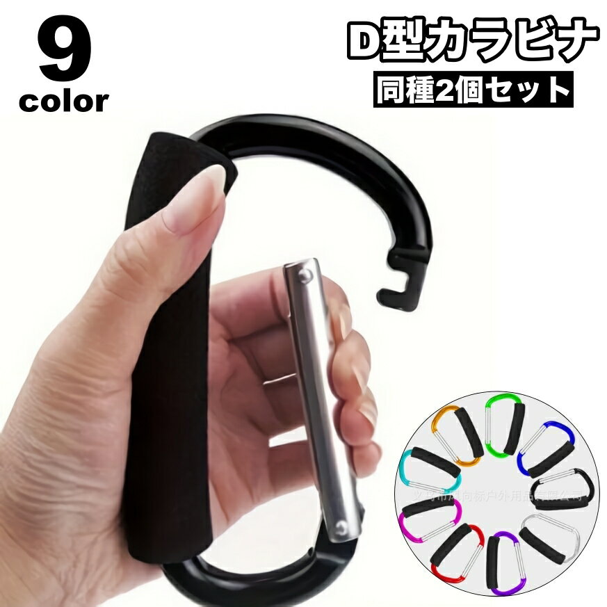 送料無料 カラビナ フック D型カラビナ アウトドア 登山 キャンプ ビッグサイズ 大きめ ぶら下げ 吊り下げ バックル キーホルダー トレッキング 旅行 便利グッズ シンプル