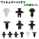 送料無料 プッシュリベットピン 100個セット バンパークリップ カー用品 パーツ 部品 ビス エアロパーツ 内張り 車用品 外装 内装 クリップ 汎用 交換 修理 メンテナンス