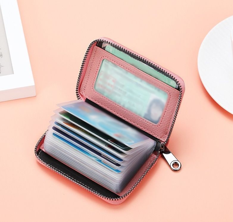 激安プラネットの送料無料 カードケース パスカード カード 収納 カード入れ レディース メンズ 小物 名刺入れ ジッパー シンプル コンパクト 持ち運び｜アングル2