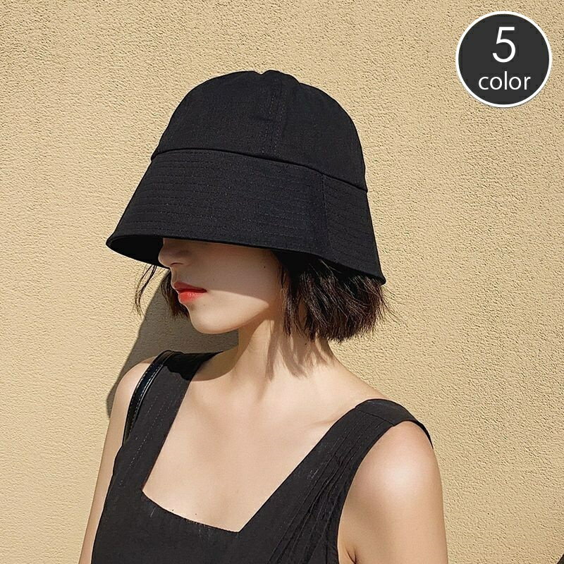 送料無料 バケットハット 深め 帽子 レディース 女性用 シンプル ナチュラル おしゃれ かわいい 折り畳み ぼうし 紫外線対策 日差し除け カジュアル デイリー 普段使い お出かけ UV対策 婦人用