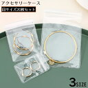 送料無料 アクセサリーケース アクセサリー用パウチ 20枚セット 密封パック 小分け袋 収納 保管 店舗 旅行 出張 持ち運び 透明クリア