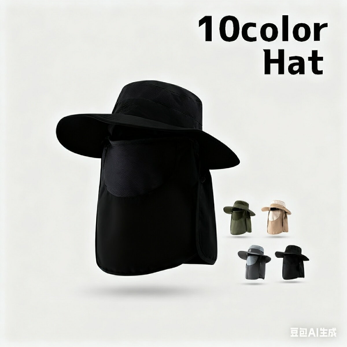 送料無料 ハット フェイスカバー レディース 女性 帽子 日よけ 顔 首 ガード 紫外線対策 通気性 アウトドア ガーデニング 農作業 外作業