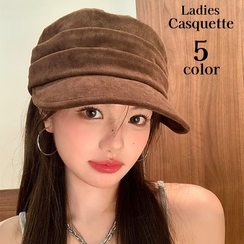 送料無料 キャスケット 帽子 ぼうし レディース 女性用 婦人用 厚手 日除け 防寒 小顔効果 可愛い おしゃれ ファッション小物 カジュアル 寒さ対策 お出掛け