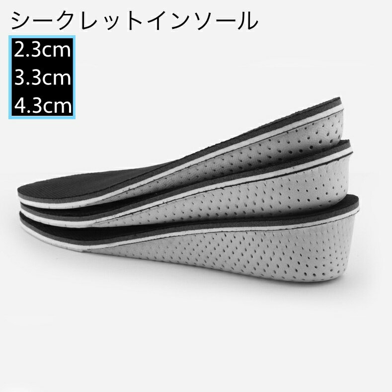 送料無料 シークレットインソール 中敷き 靴用品 身長アップ 足長効果 美脚効果 メンズ レディース 男女兼用 ユニセックス 見えない バレない