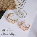 送料無料 オープンリング 指輪 レディース 女性 アクセサリー 幅広 ハート シンプル ゴールドカラー シルバーカラー お洒落 カジュアル 可愛い お出かけ 普...