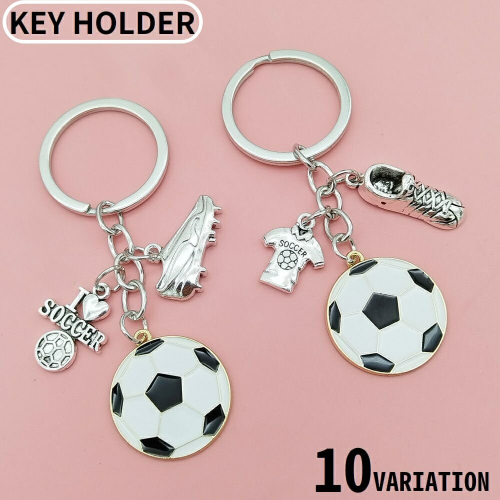 送料無料 キーホルダー キーリング バッグチャーム 金属製 スポーツ サッカー アメリカンフットボール ..