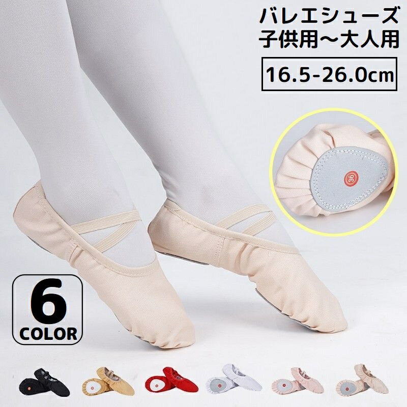 送料無料 バレエシューズ 子供 大人 キッズ ジュニア レディース 練習用 スプリットソール 布製 キャンバス ダンス 発表会 レッスン