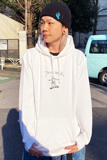 THRASHER (スラッシャー) TH8528PLGONZ HOODIE WHITE THRASHER (スラッシャー) TH8528PLGONZ HOODIE WHITE