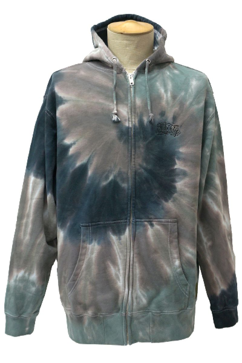 Subciety TIE DYE ZIP PARKA-EMOTION- GRAY