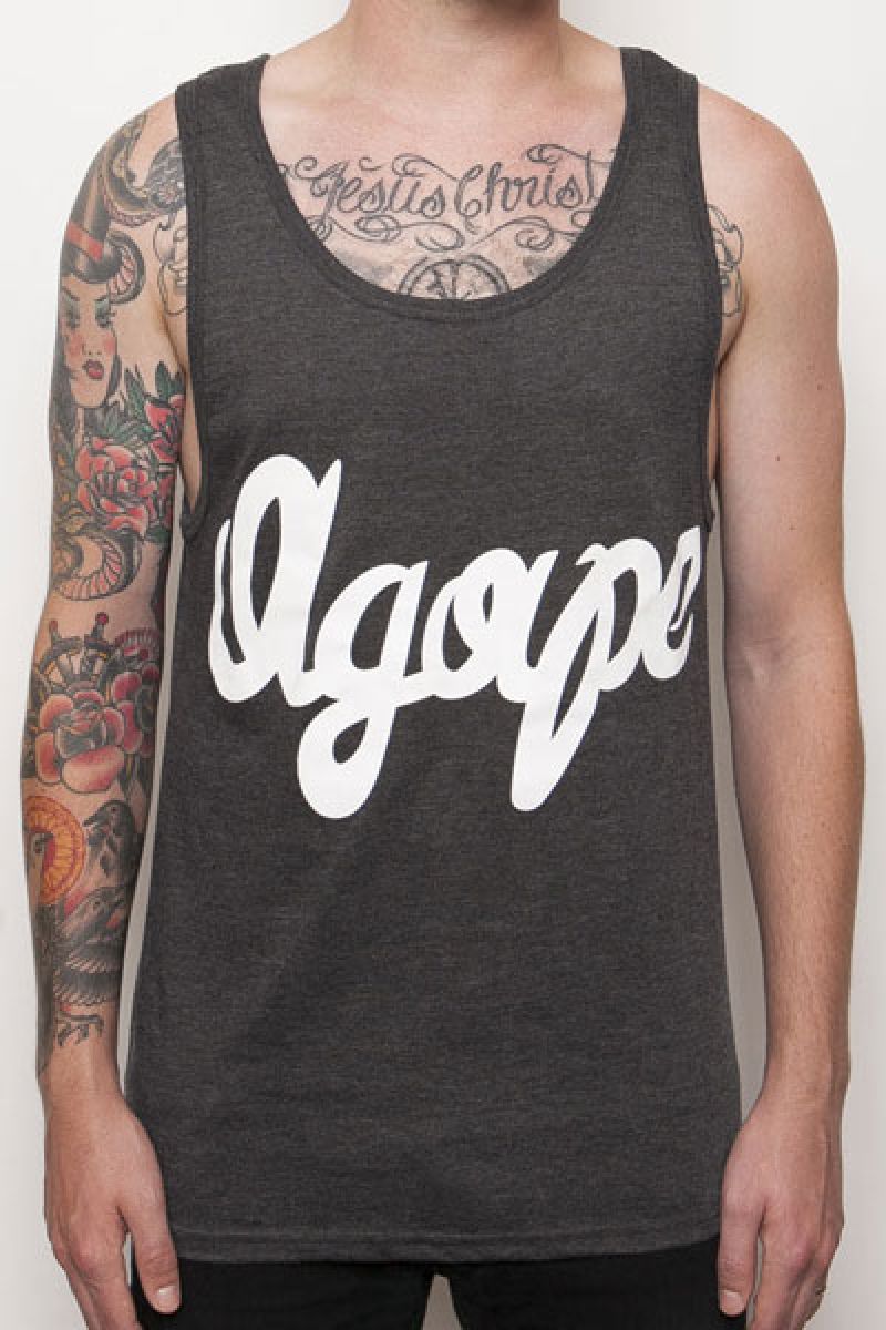 AGAPE ATTIRE CLASSIC SCRIPT TANK