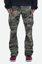 mnml(ミニマル) CONTRAST BOOTCUT CARGO PANTS WOODLAND CAMO