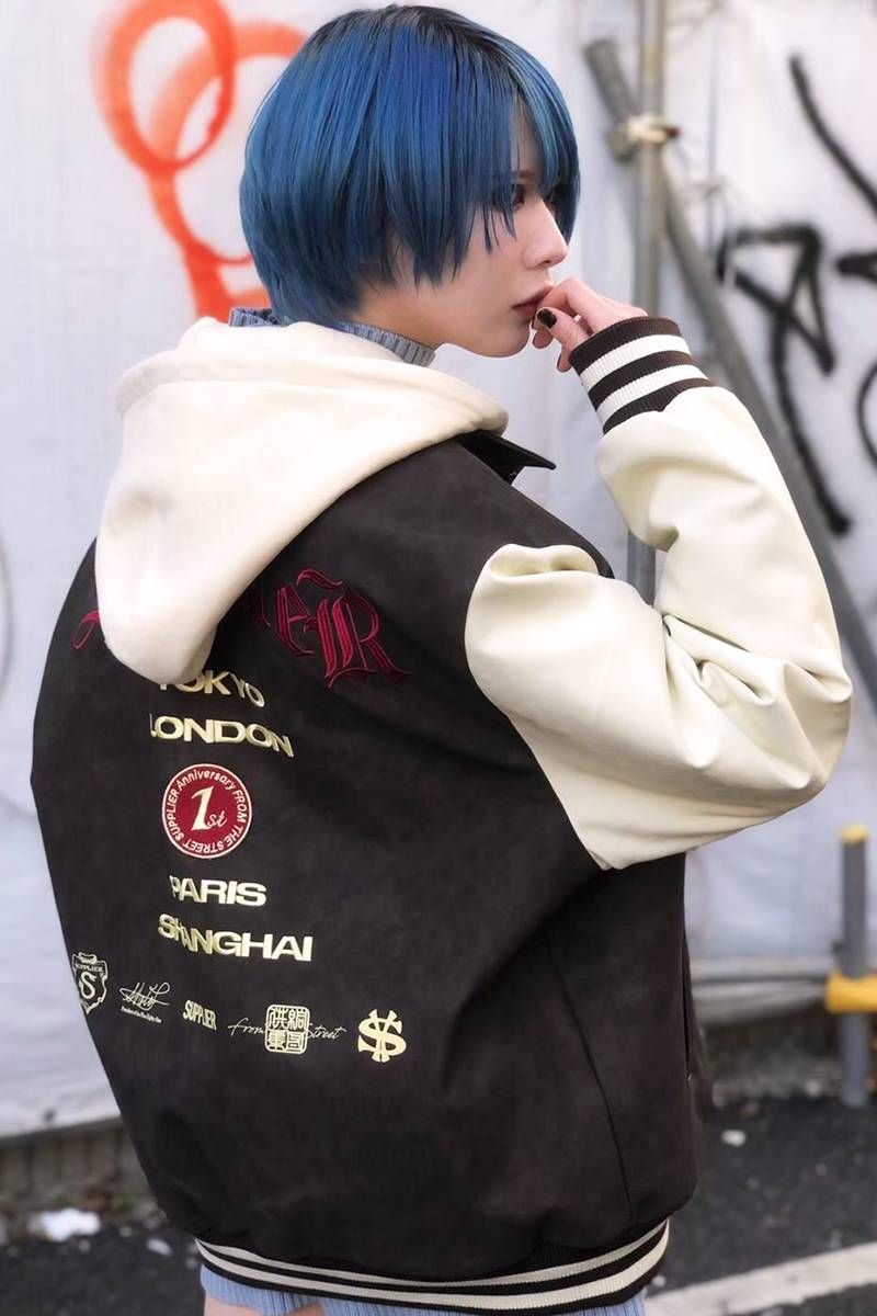 SUPPLIER (TvC[) 1st ANV. LEATHER VARSITY JACKET