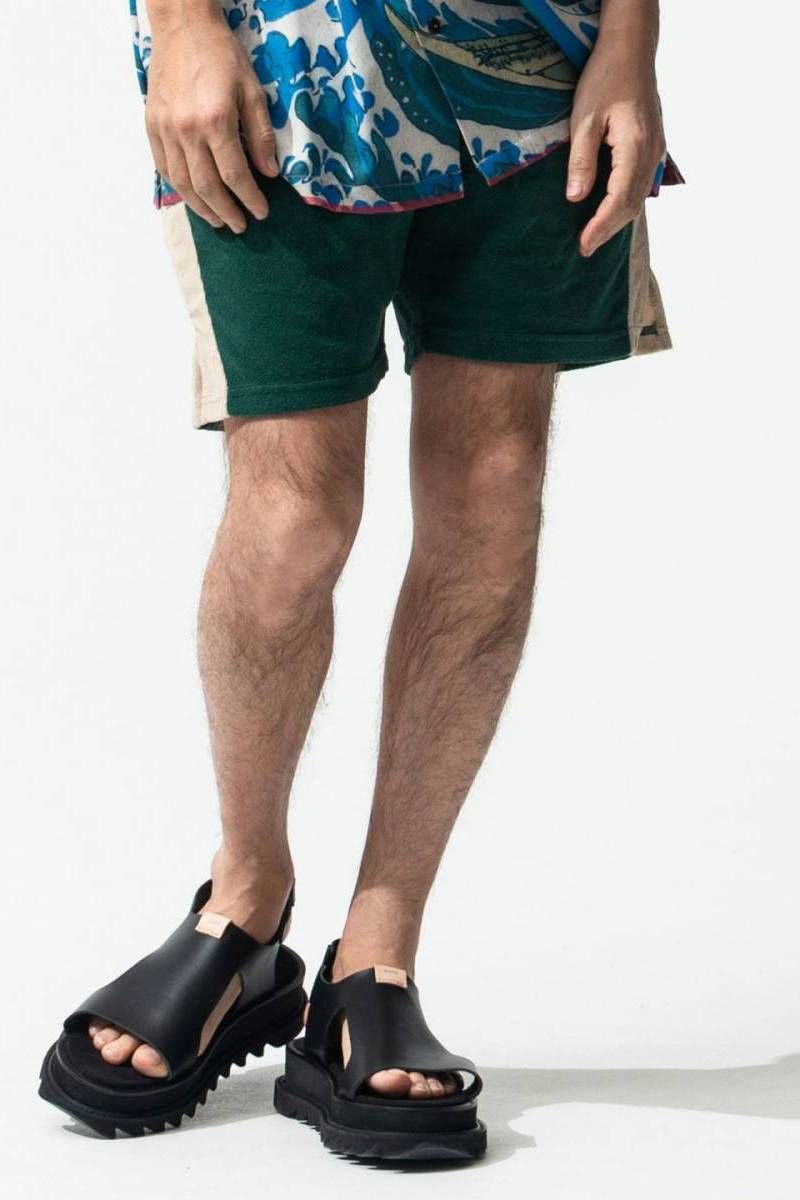 glamb (グラム) Old School Pile Shorts - Green