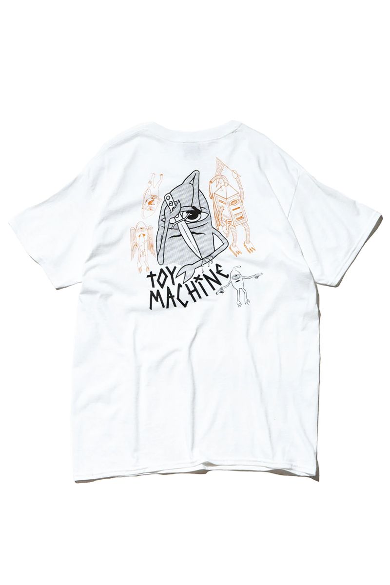 TOY MACHINE (gC}V[) LOYAL PAWN EMBROIDERY SS TEE - WHITE