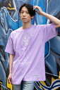 沢城千春×SABBAT13×GEKIROCK CLOTHING Stand T-Shirt PURPLE