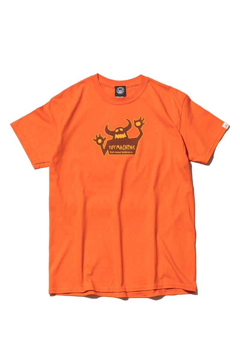 TOY MACHINE (gC}V[) OG MONSTER SS TEE - ORANGE