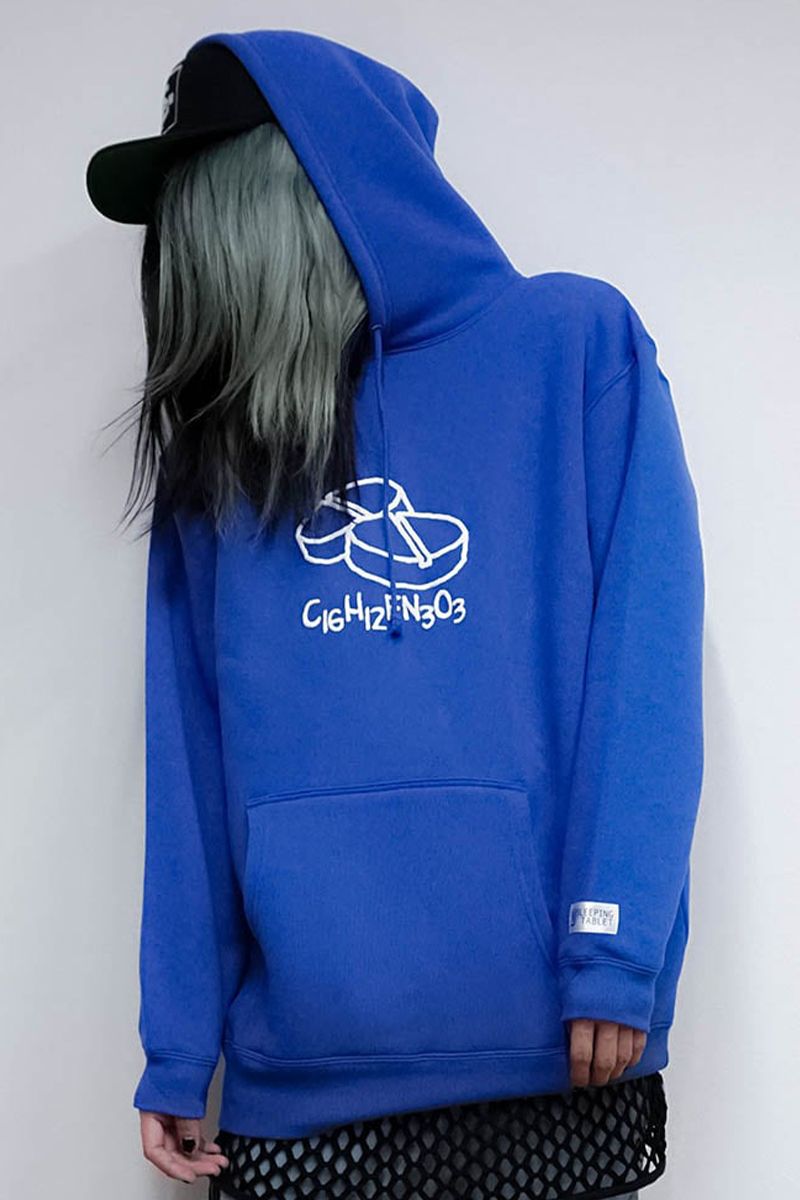 SLEEPING TABLET(X[sOE^ubg) DOODLE [ PULLOVER ] BLUE