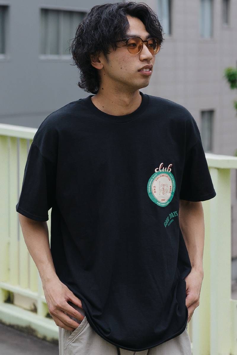 kirou school (LEXN[) krs_07 club logo S/S T-shirts BLACK