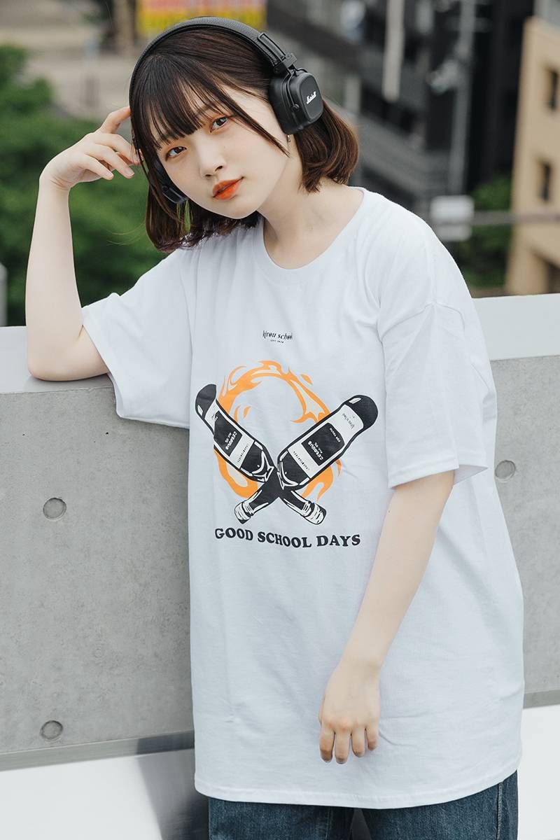 kirou school (LEXN[) krs_08 JUST SLEEP S/S T-shirts WHITE