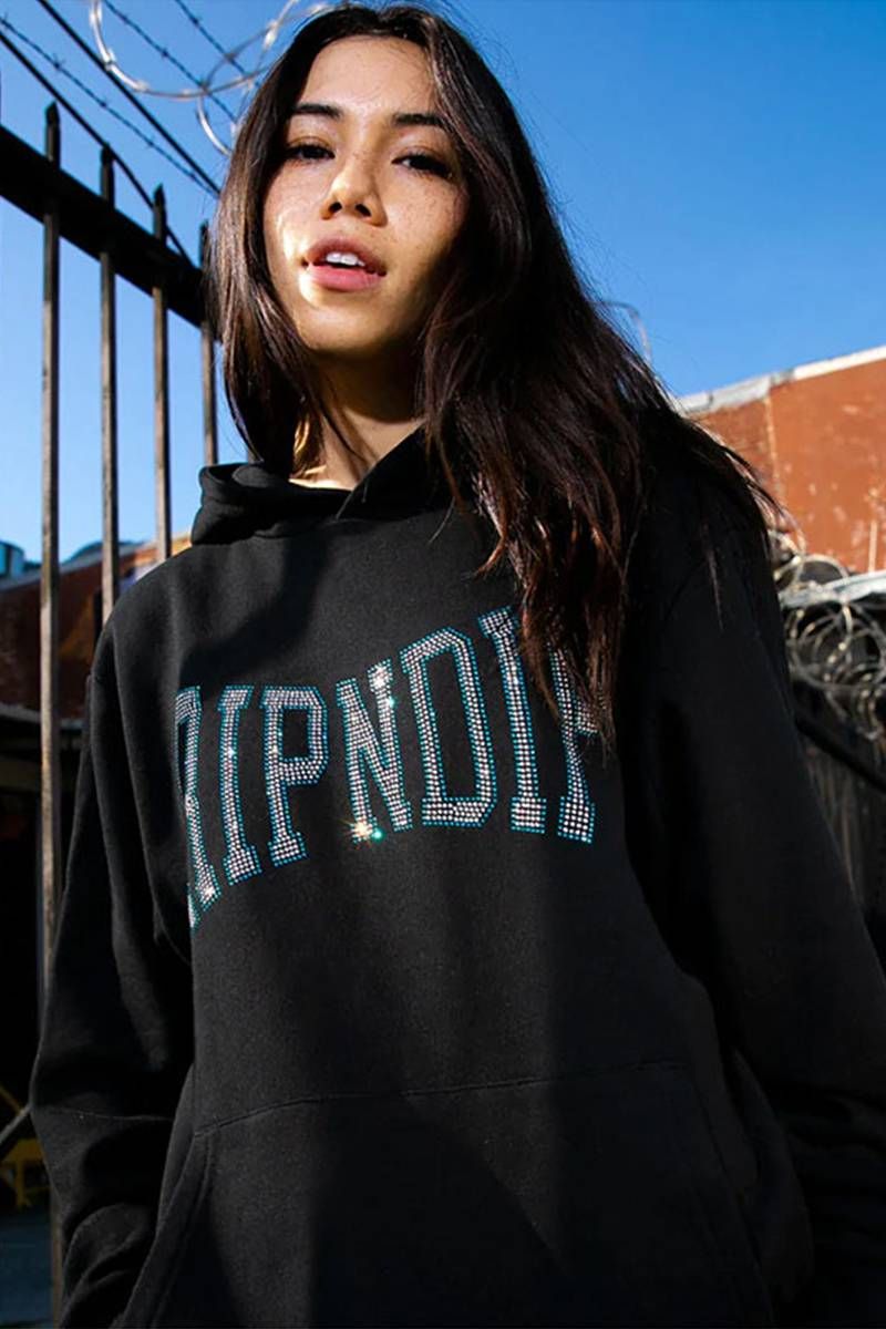 RIPNDIP (リップンディップ) Summer Revenge Rhinestone Hoodie (Black)