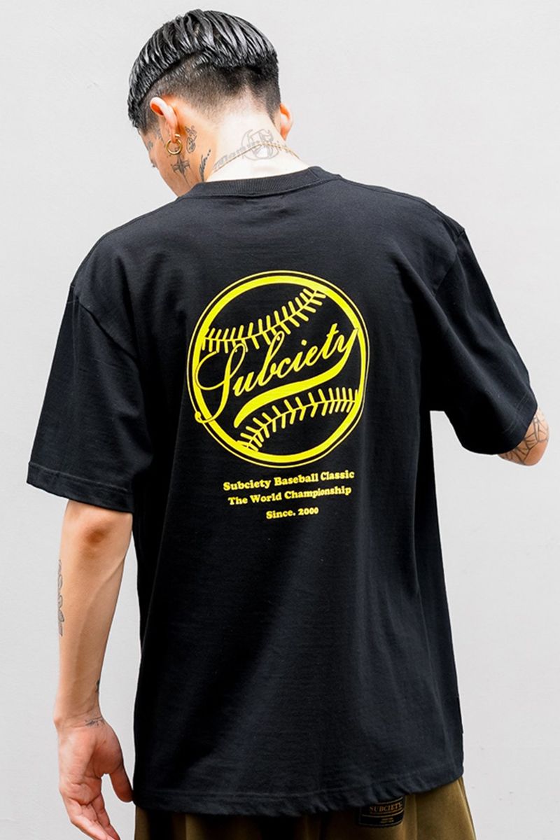 Subciety (TuTGeB) LEAGUE TEE BLACK/YELLOW