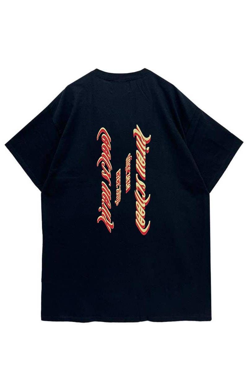 kirou school (LEXN[) krs_011 counter logo S/S T-shirts BLACK