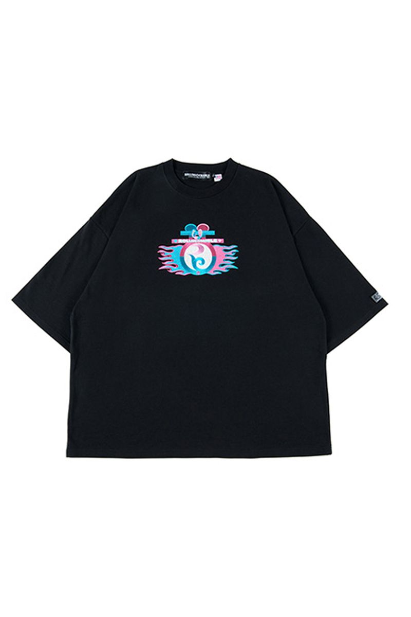 ROLLING CRADLE@RC x KUDAN LOGO TEE / BLACK