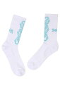 SUPPLIER (TvC[) SNAKE SKATE SOCKS WHITE