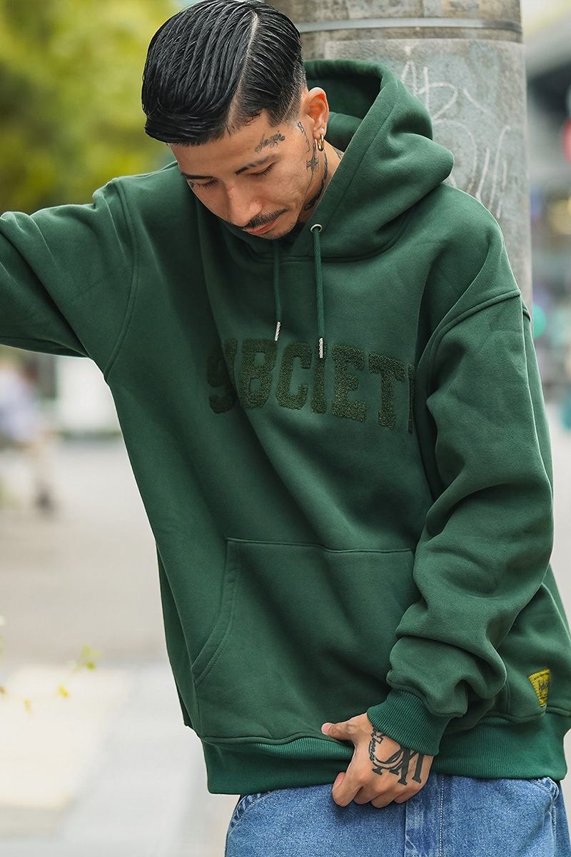 Subciety (TuTGeB) CHENILLE COLLEGE PARKA-GREEN