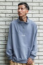 Subciety (TuTGeB) HALF ZIP SWEAT-BLUE