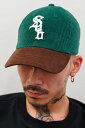 Subciety (サブサエティ) CORDUROY CAP-CROWD- GREEN