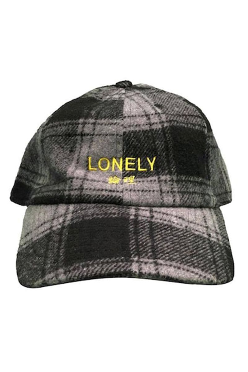 LONELY_ ICON CHECK LOW CAP-BLACK