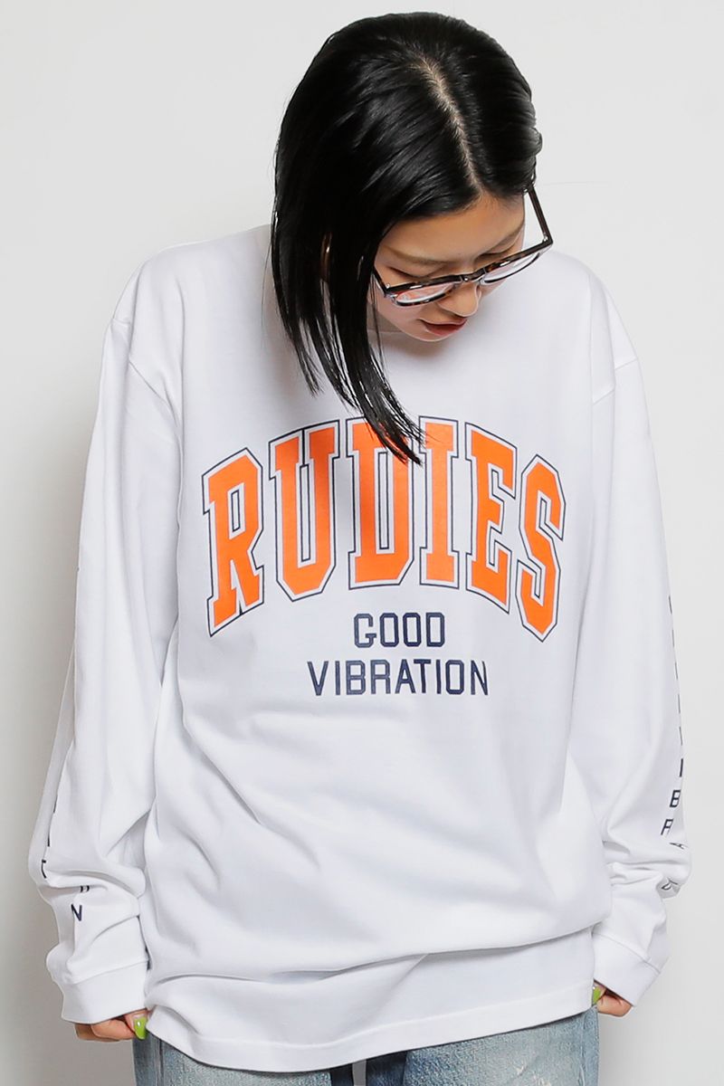 RUDIE'S ([fB[Y)@COLLEGE LS-T-WHITE