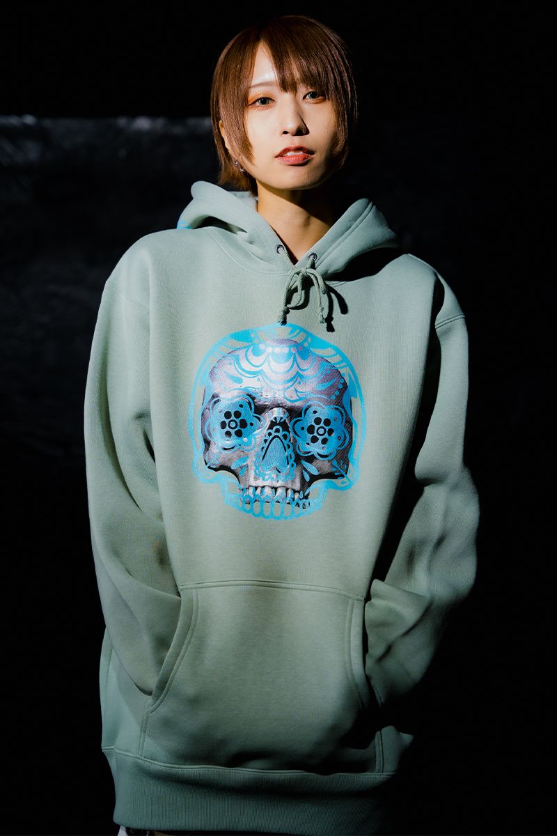 GoneR(Si[) Mexican Pattern Real Skull Parka Smokey Green