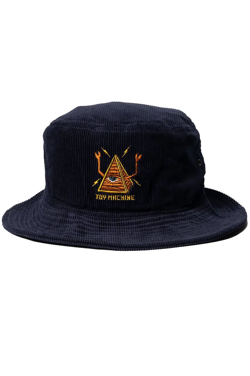 TOY MACHINE (トイマシーン) PYRAMID SECT CORDUROY HAT-NAVY