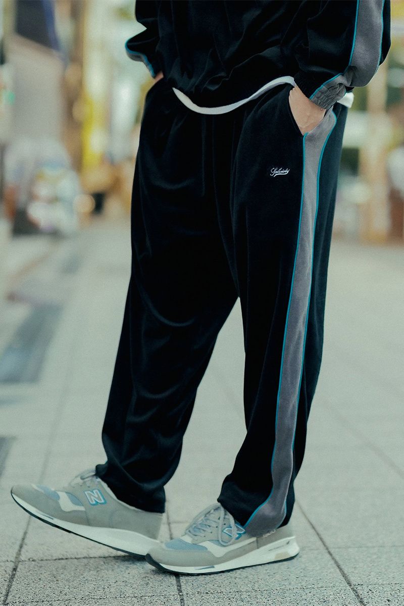 Subciety (TuTGeB) VELOUR TRACK PANTS BLACK