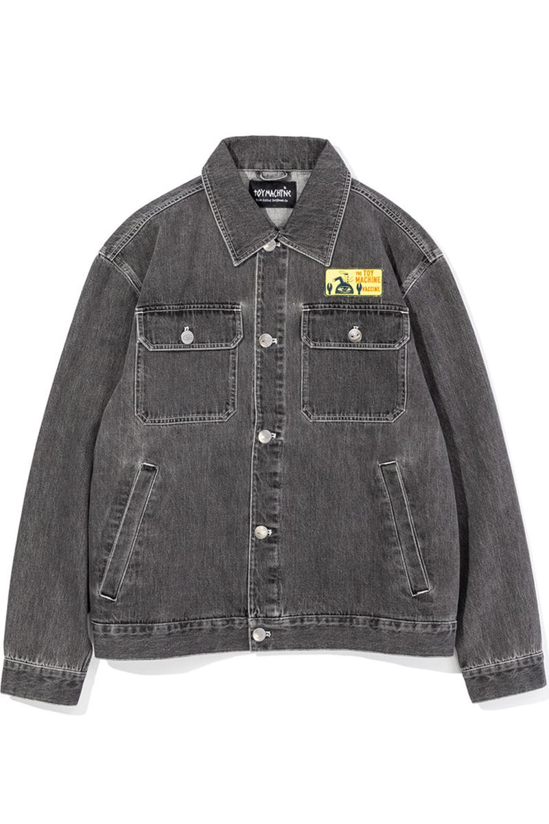 TOY MACHINE (トイマシーン) TOYMACHINE VACCINE DENIM JACKET BLACK