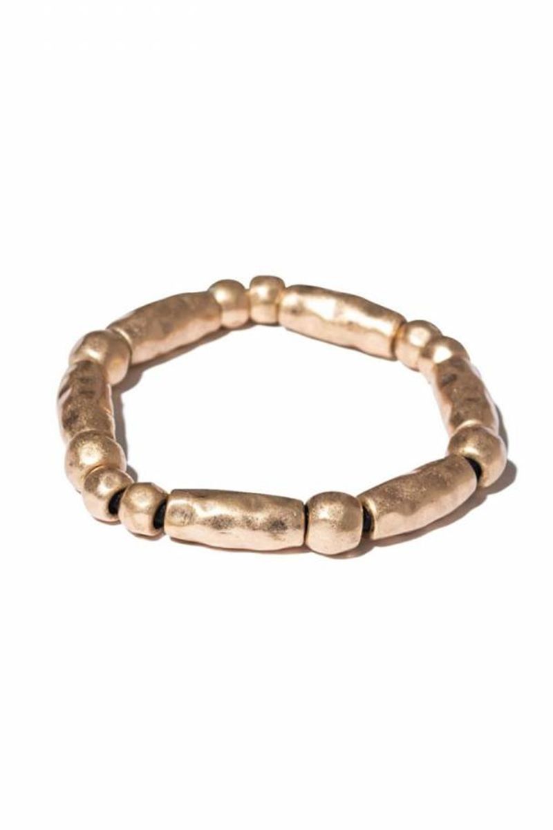 glamb (グラム)GB0223/AC26 : Large Beads Bracelet / ラージビーズブレスレット - Gold